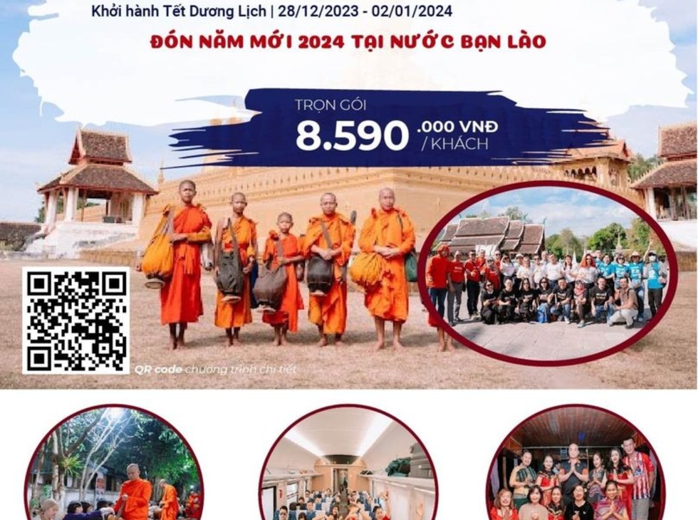 DU LỊCH LÀO – KHÁM PHÁ ĐẤT NƯỚC TRIỆU VOI \"HÀ NỘI – LAKSAO – VIENTIAN – CỐ ĐÔ LUANG PRABANG – HÀ NỘI\"